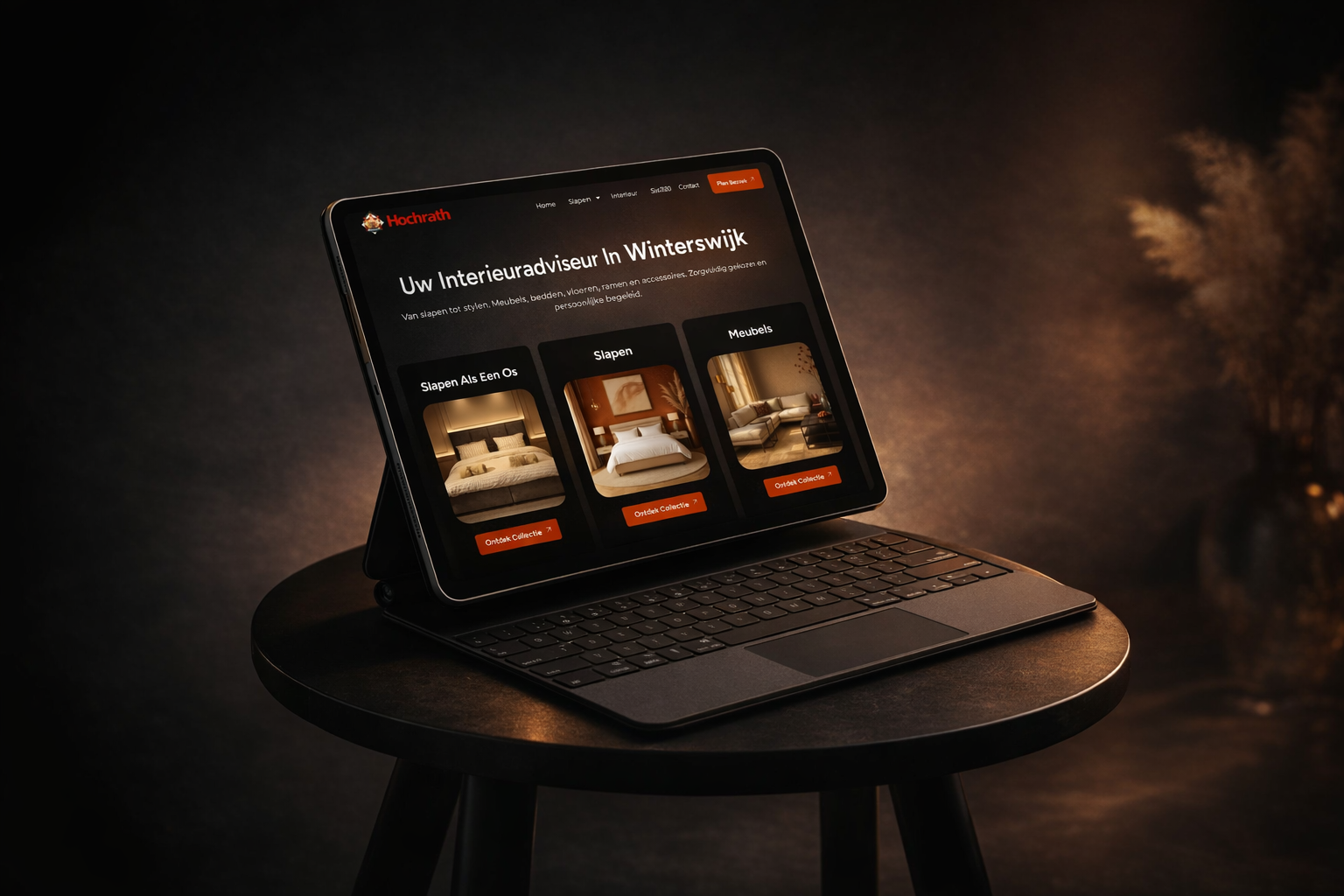 Voorbeeld van een website uit het portfolio van WebdesignerFABI